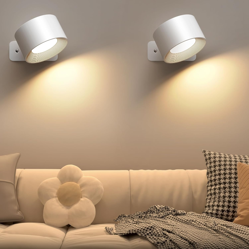 LED Wall Light Rechargeable 360° Swivel Touch Control