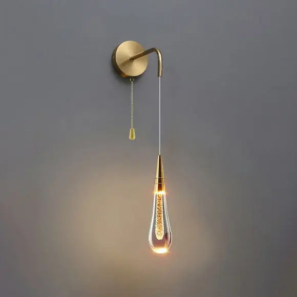 LED Wall Light Teardrop Glass Glare-Free Adjustable Color Temperature