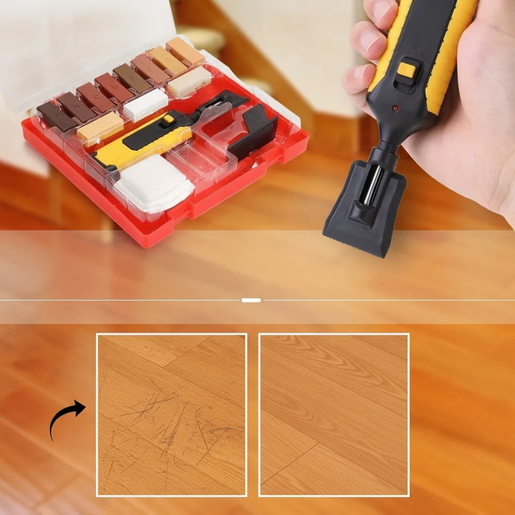 Laminate Repair Kit Battery-Operated Wax Iron & 11 Wax Blocks