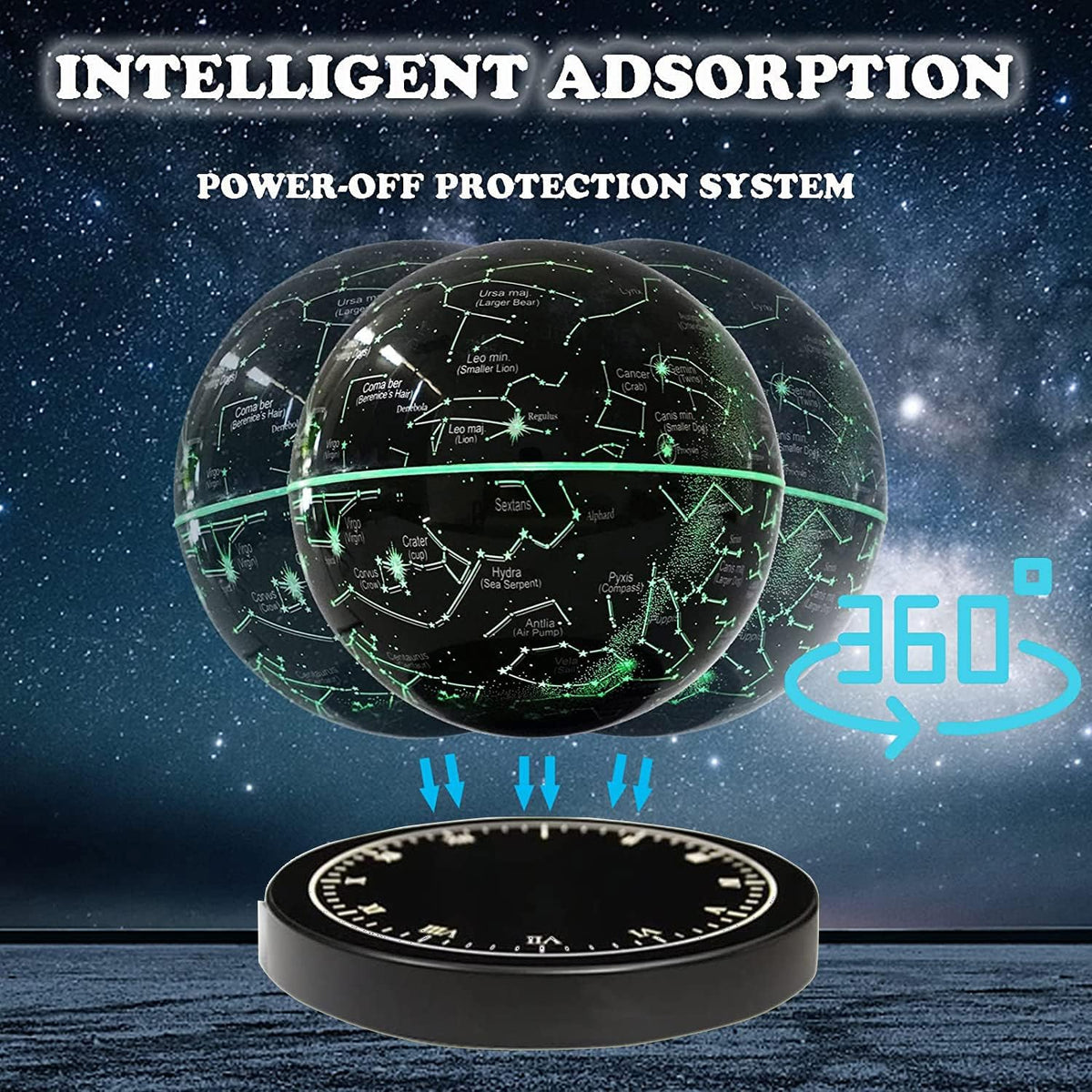 Lamp Magnetic Levitation Star Map