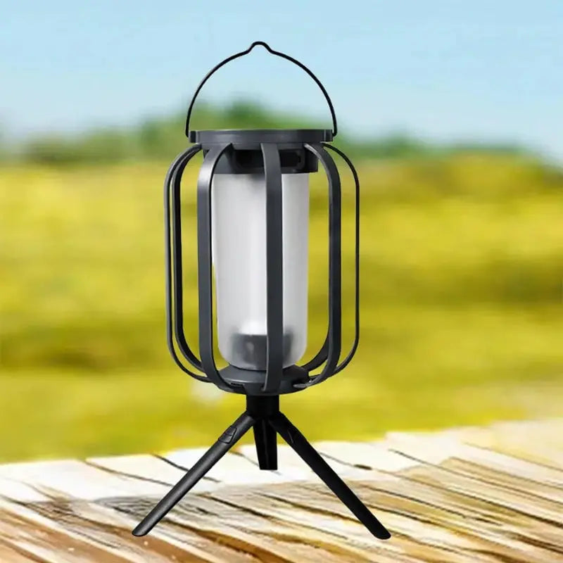 Lantern Solar-Powered USB-C Rechargeable Flickering Flame