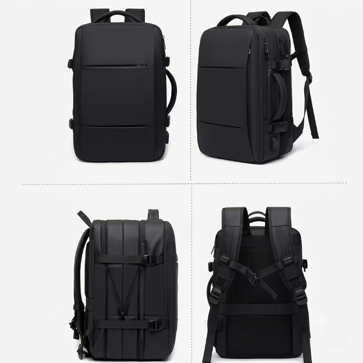 Laptop Backpack Expandable Waterproof Fits 17.3-Inch
