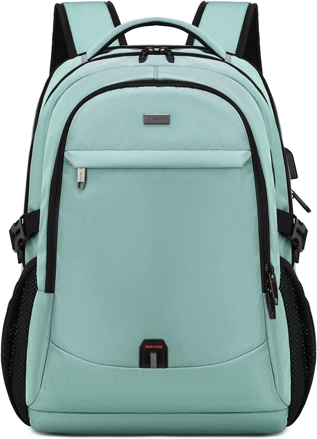 Laptop Backpack Hidden Anti-Theft Pocket Built-In USB Water-Resistant Polyester