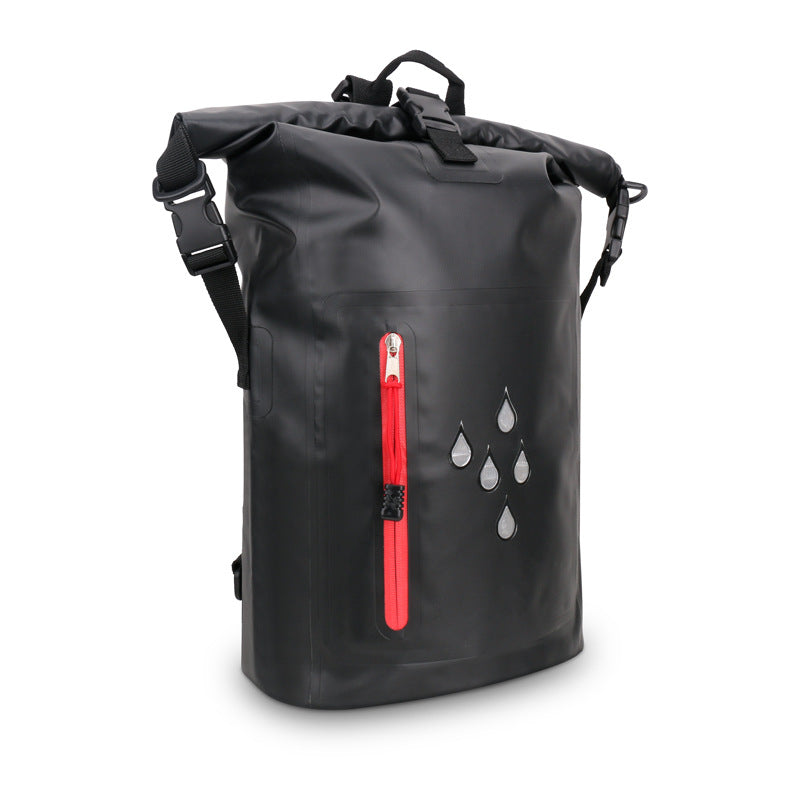 Laptop Backpack Water-Repellent Roll-Top Padded Shoulder Straps