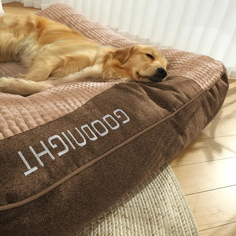 Large Dog Bed Orthopedic & Raised Edge Washable Cover