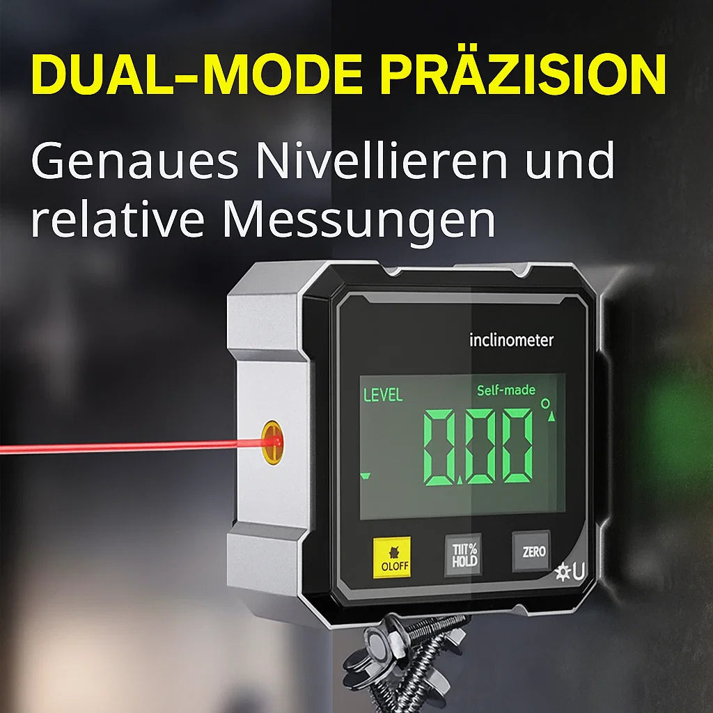 Laser Angle Finder 0.2° Precision Magnetic Base