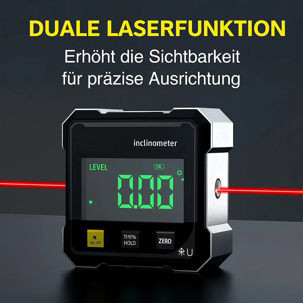 Laser Angle Finder 0.2° Precision Magnetic Base
