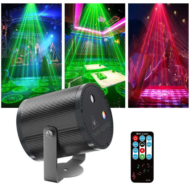 Laser Party Light Music-Sync USB-Powered Remote Control