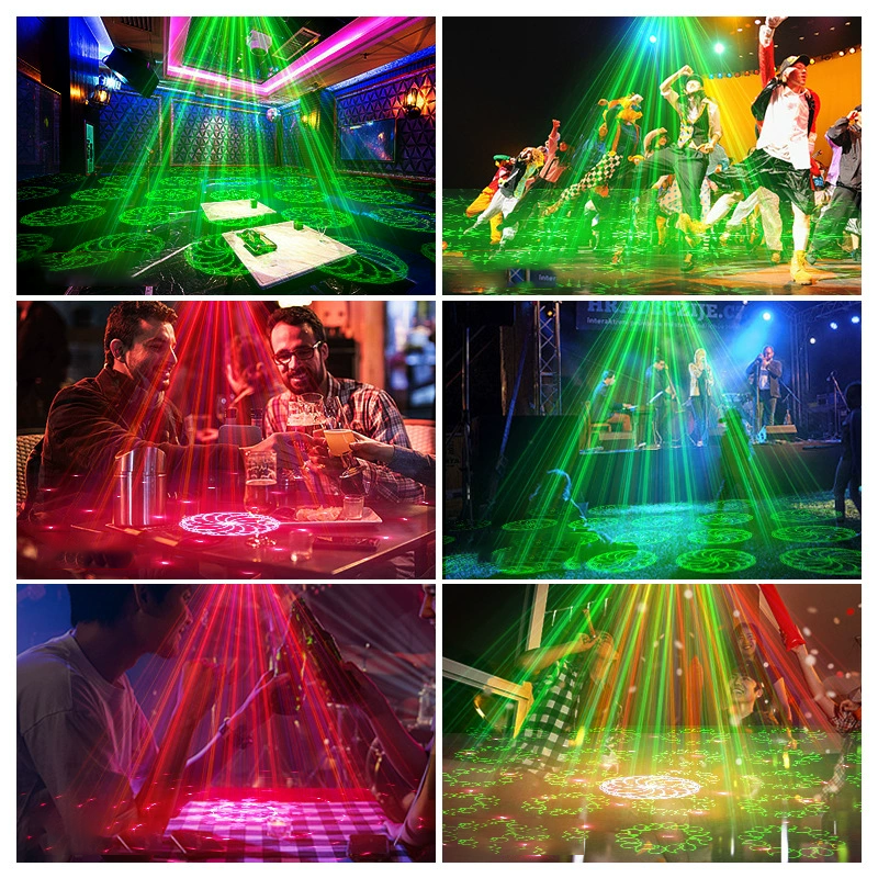 Laser Party Light Music-Sync USB-Powered Remote Control