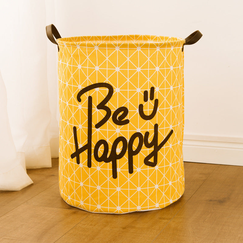 Laundry Basket Funny Quote Foldable Fabric Reinforced Handles