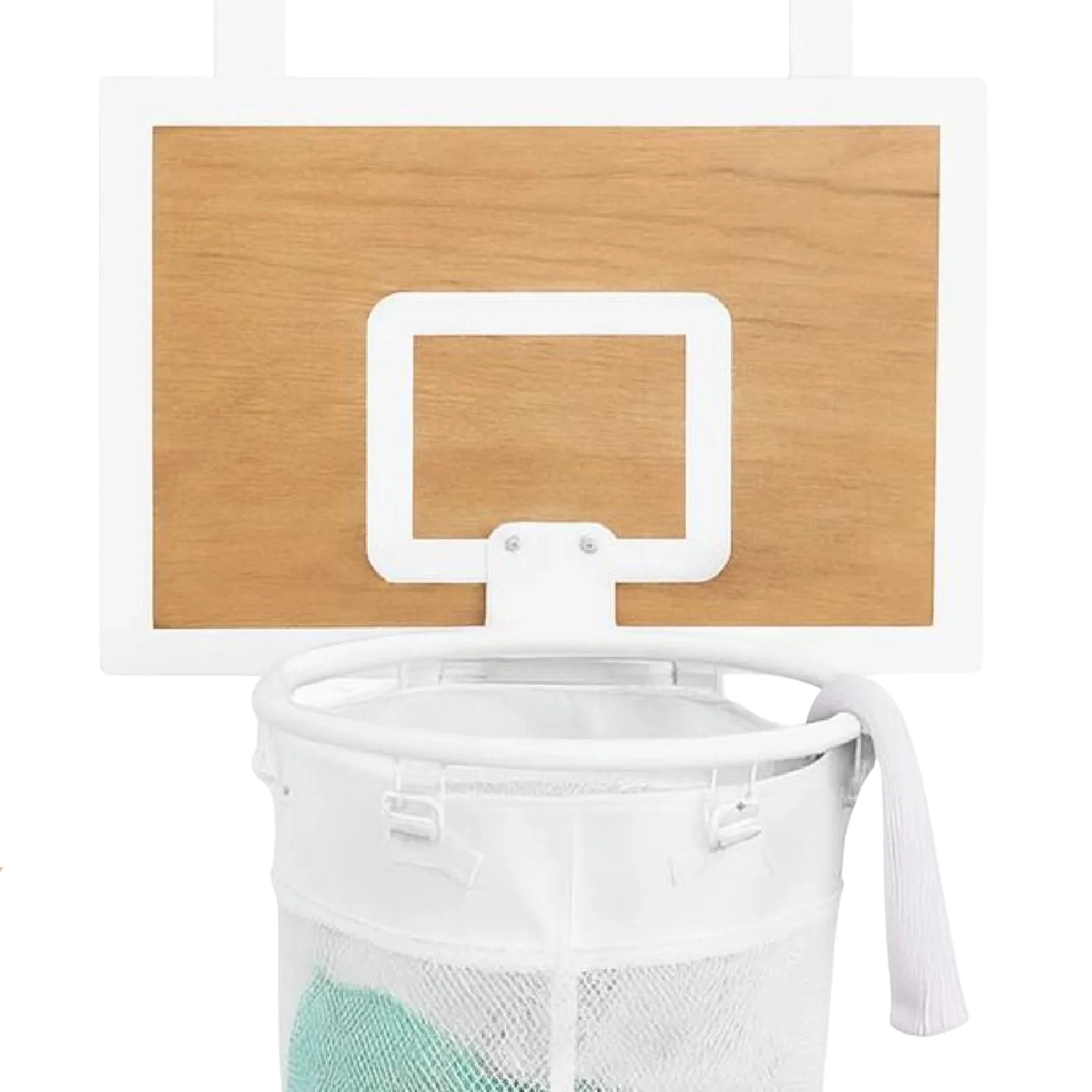 Laundry Basket Over-the-Door Basketball Hoop Foldable Mesh