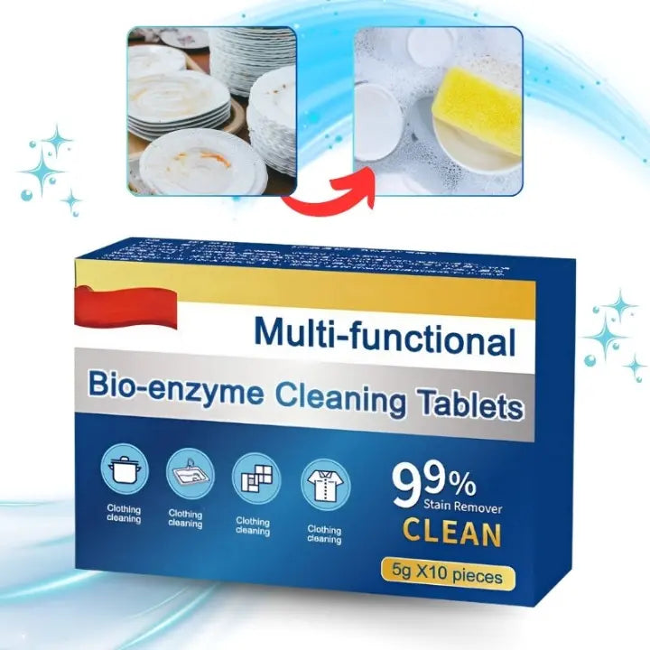 Laundry Tablets Probiotic Multi-Enzyme Antibacterial 10 Tablet Pack