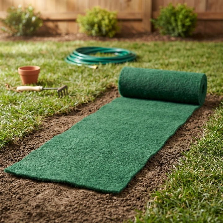Lawn Seed Mat Pre-Seeded & Biodegradable Set of 2
