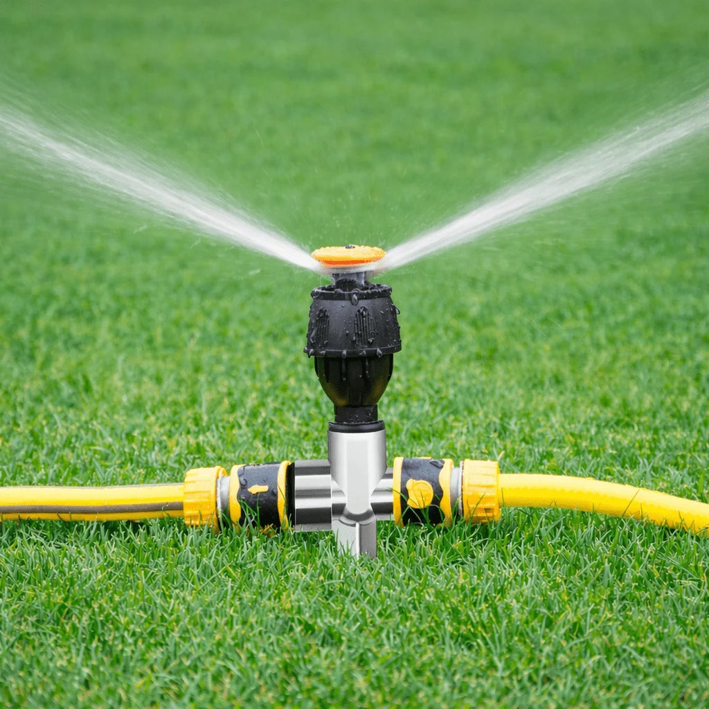 Lawn Sprinkler Automatic 360° Coverage Chemical-Free Housing