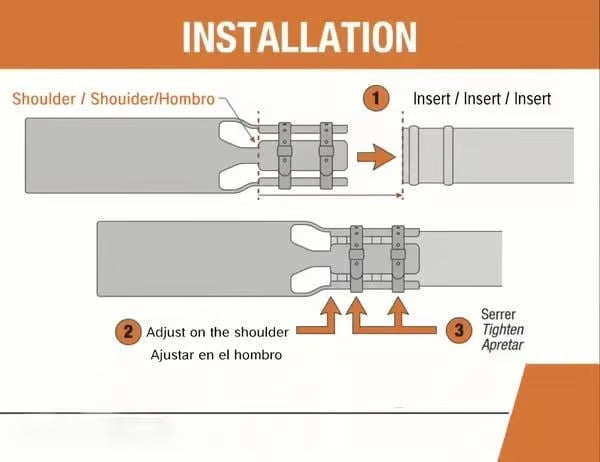 Leaf Blower Nozzle Venturi Power-Boost Universal Fit Tool-Free Install