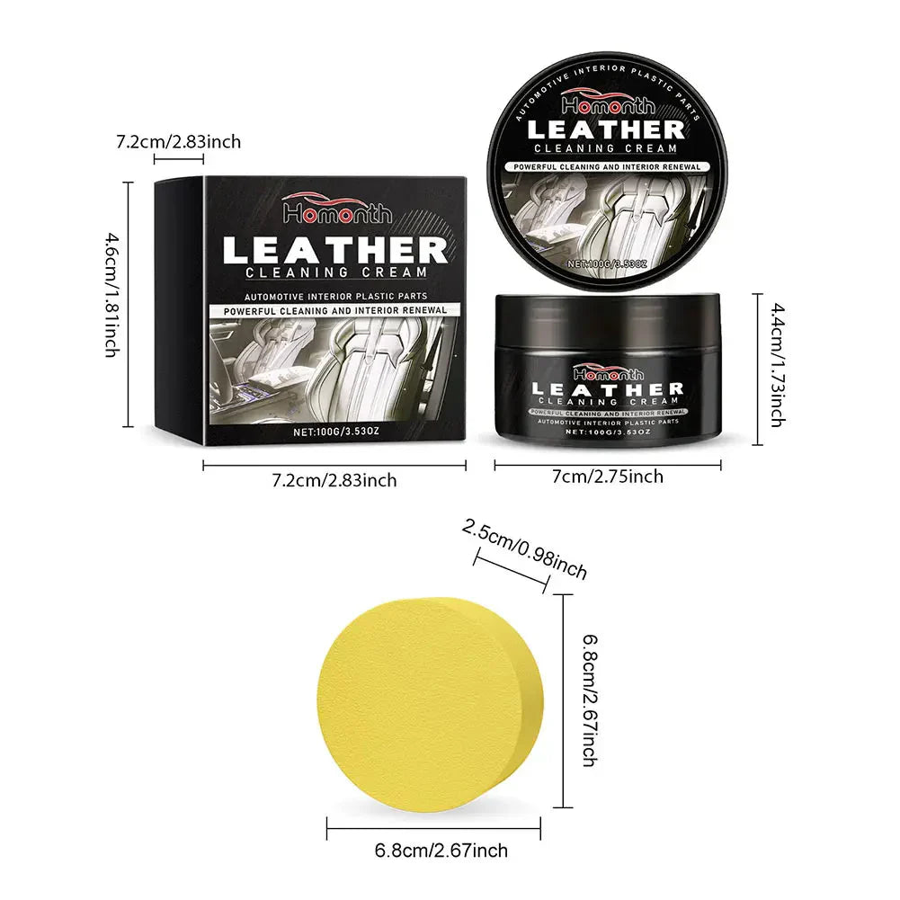 Leather Care Cream Restores Color & Removes Scratches