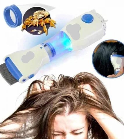 Lice Comb Vacuum Suction & LED Light USB Rechargeable