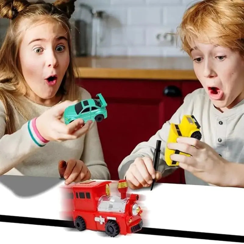 Line-Following Toy Car Induction Sensor Includes Drawing Pen