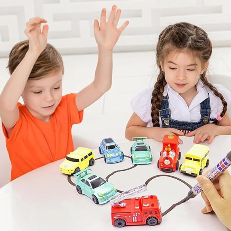 Line-Following Toy Car Induction Sensor Includes Drawing Pen