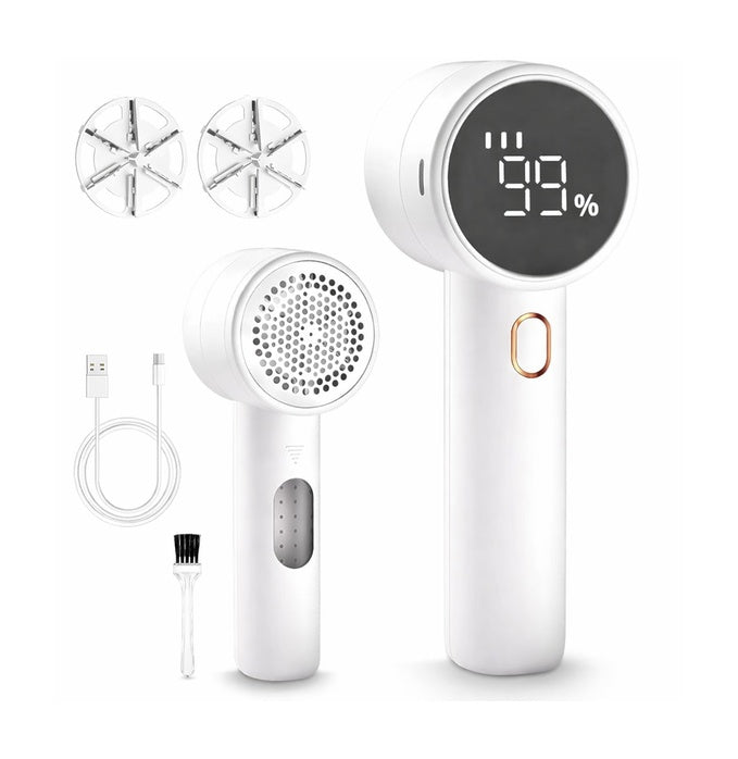 Lint Remover Honeycomb Mesh LED Display USB-C Fast Charging