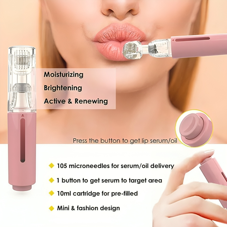 Lip Plumping Roller Microneedle Stainless Steel Tips