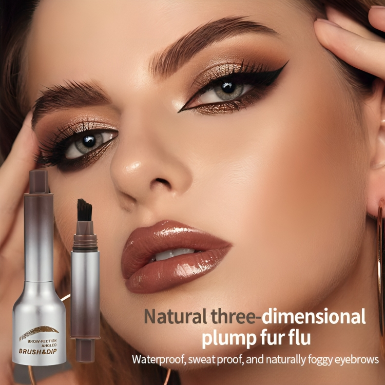 Liquid Eyebrow Enhancer Angled Brush Waterproof & Long-Lasting
