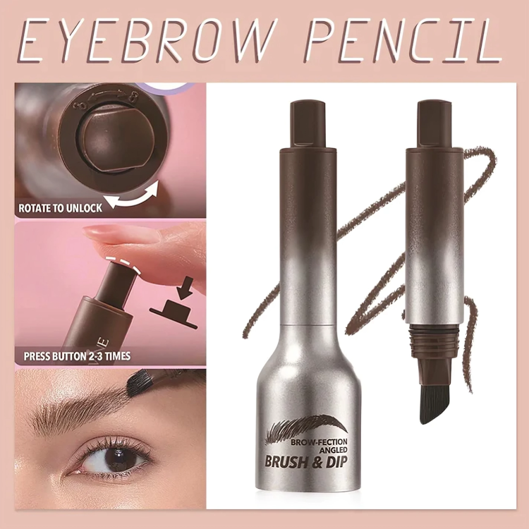 Liquid Eyebrow Enhancer Angled Brush Waterproof & Long-Lasting