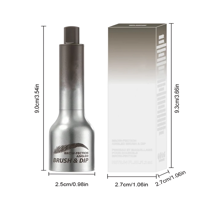 Liquid Eyebrow Enhancer Angled Brush Waterproof & Long-Lasting