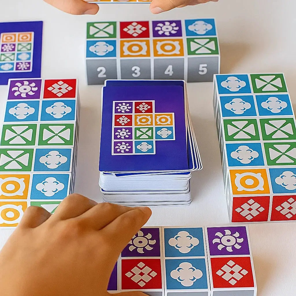 Logic Game Pattern-Building Symbol Dice 60 Cards