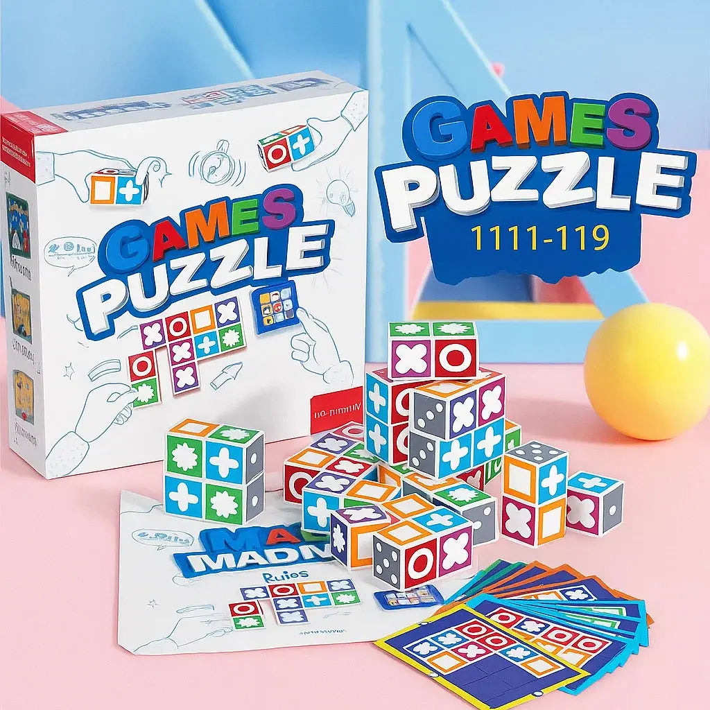 Logic Game Pattern-Building Symbol Dice 60 Cards