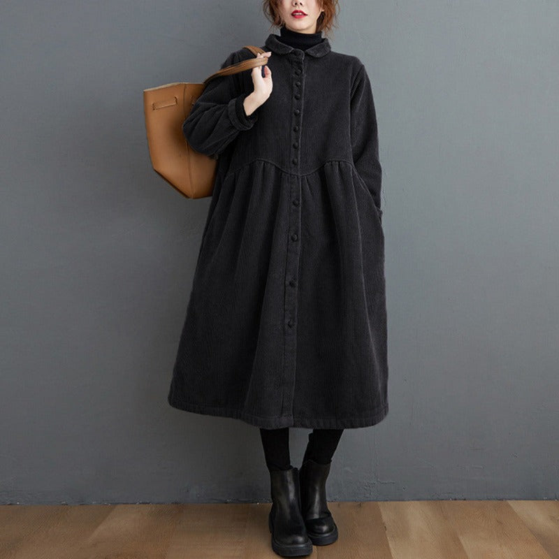 Long-Sleeve Coat Insulated Tailored Fit Four Colors