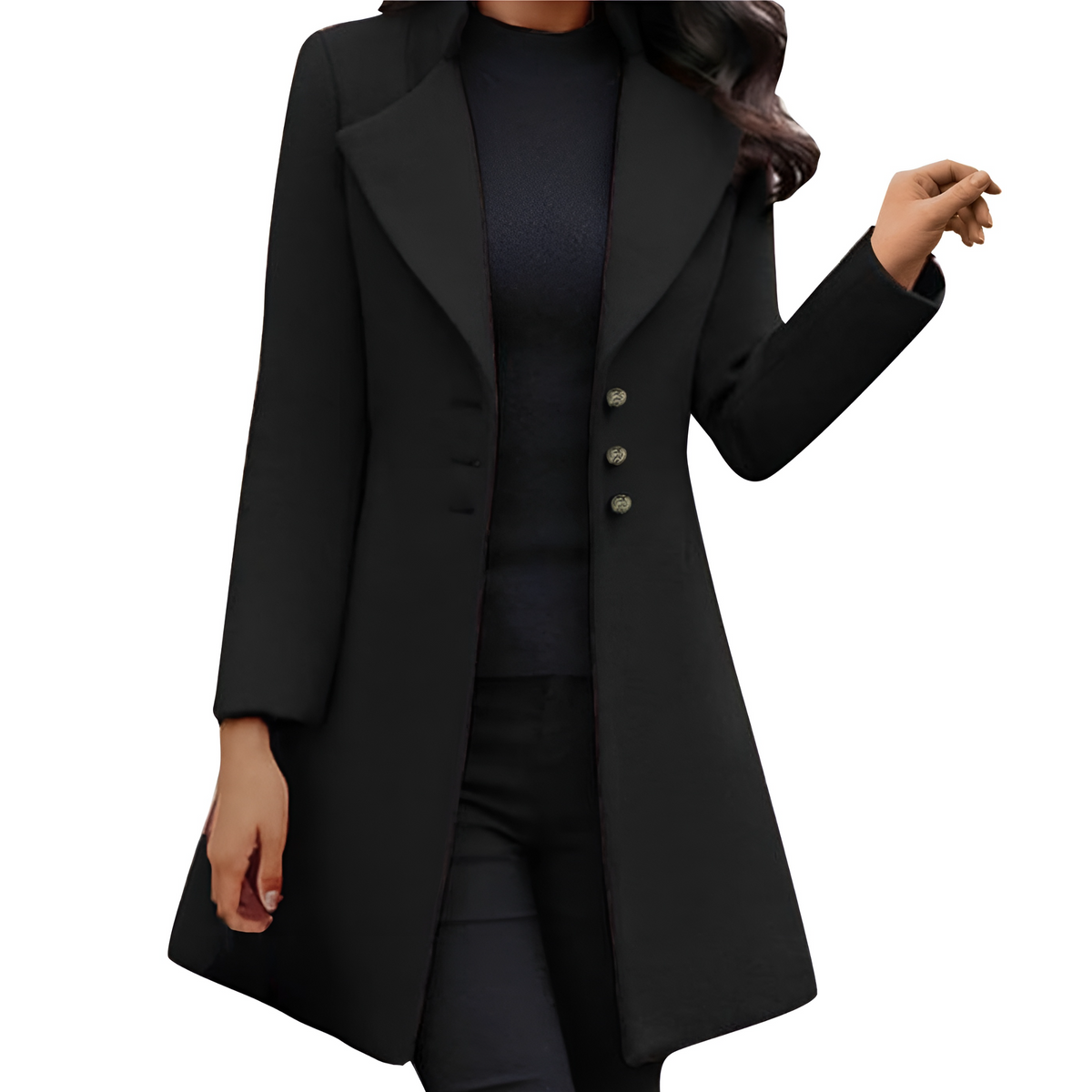 Long Wool Coat Italian Tailored Classic Warmth