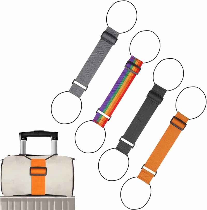 Luggage Strap Adjustable Polyester & Elastic Hands-Free