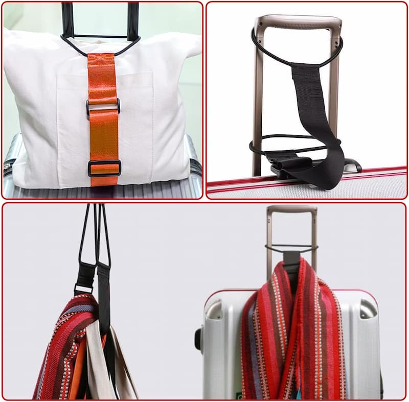 Luggage Strap Adjustable Polyester & Elastic Hands-Free