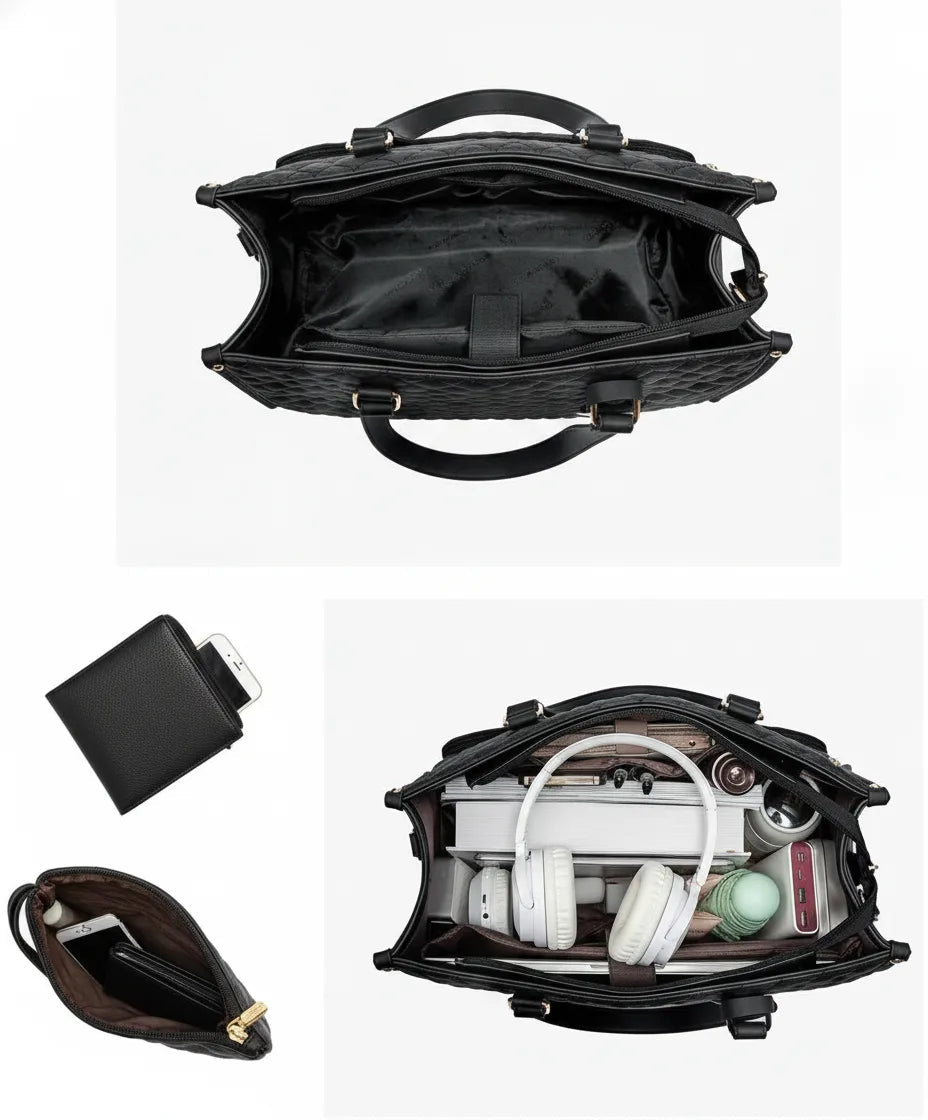 Lunch Cooler Bag Insulated Padded 15 Inch Laptop Compartment
