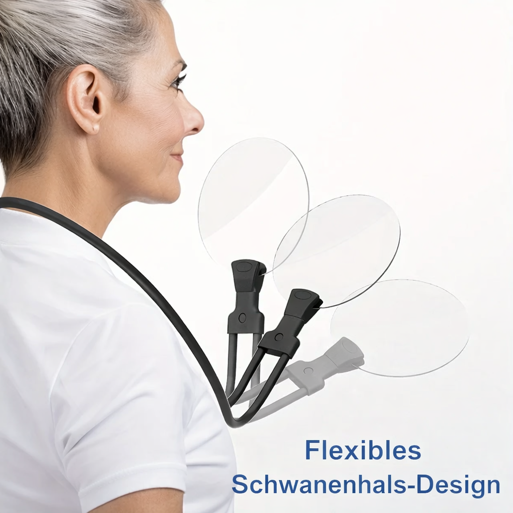 Magnifier Hands-Free 5x Magnification & Flexible Gooseneck