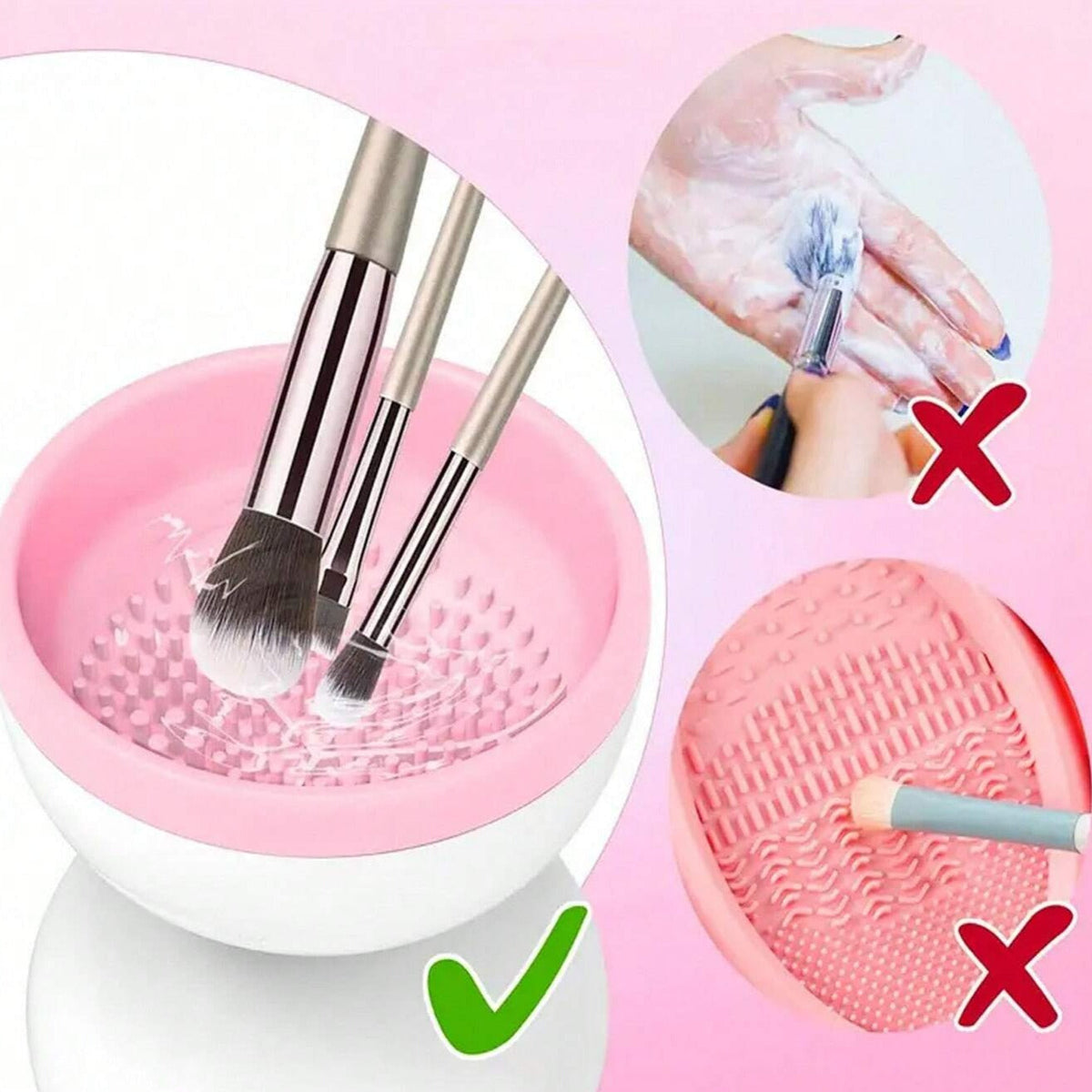 Makeup Brush Cleaner USB-Powered Rotating Deep Clean