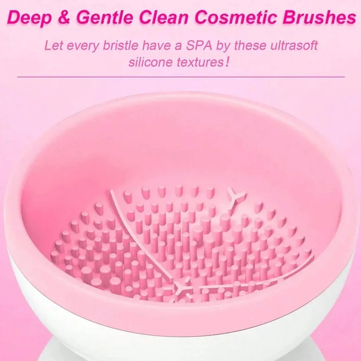 Makeup Brush Cleaner USB-Powered Rotating Deep Clean