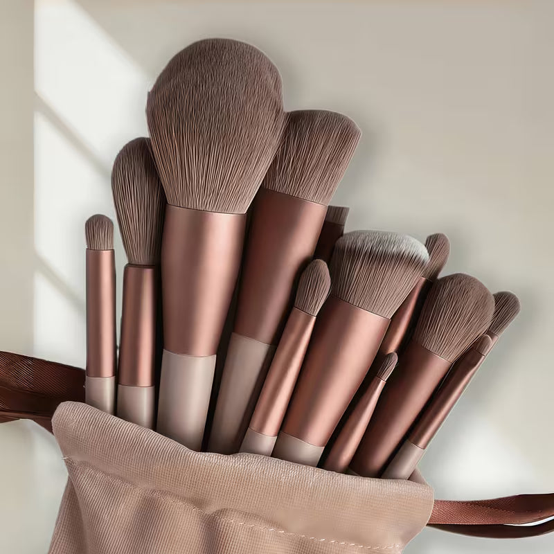 Makeup Brush Set Soft Bristles Multi-Piece Face Eyes Lips
