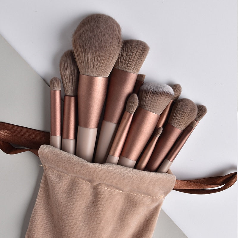 Makeup Brush Set Soft Bristles Multi-Piece Face Eyes Lips