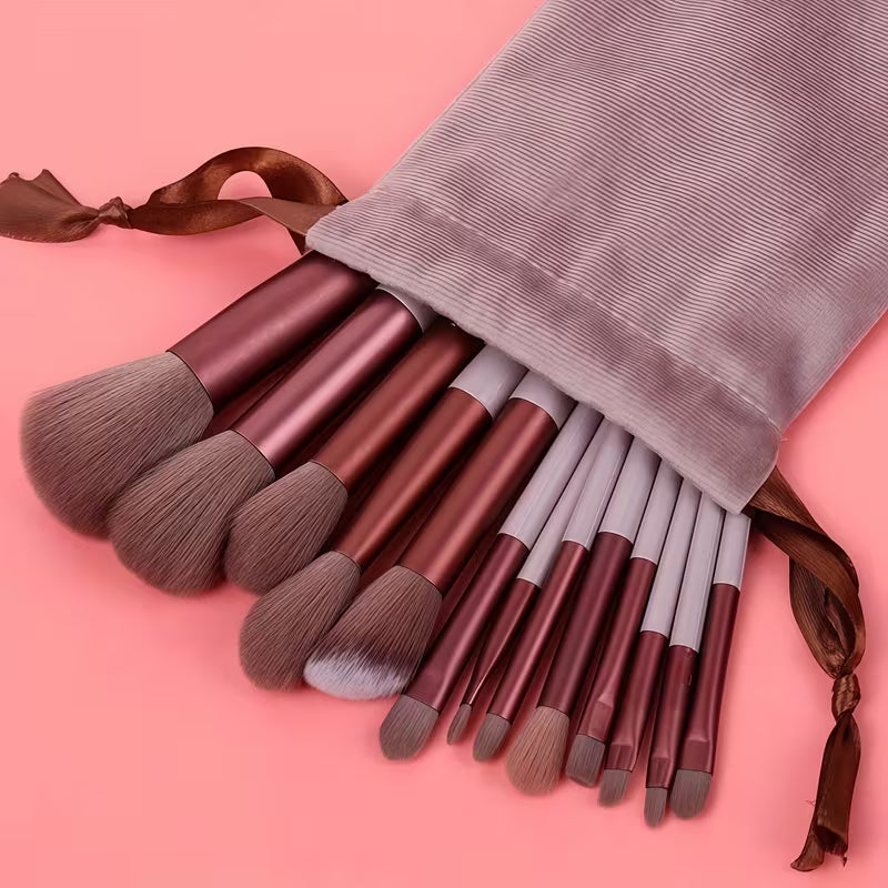 Makeup Brush Set Soft Bristles Multi-Piece Face Eyes Lips
