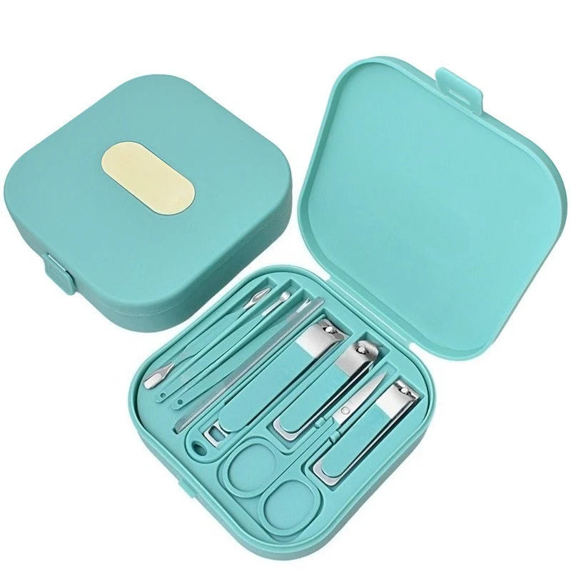 Manicure Set Precision Stainless Steel Hard Shell Travel Case