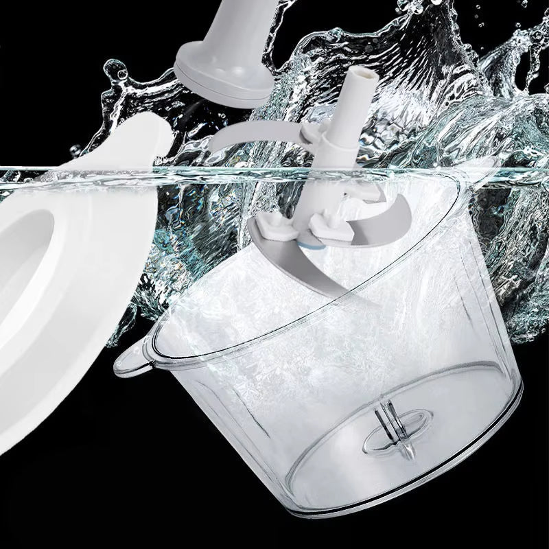 Manual Food Chopper Stainless Steel Blades