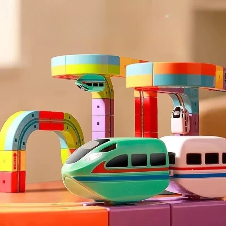 Marble Run Set Magnetic Levitating Train Over 50 Layouts