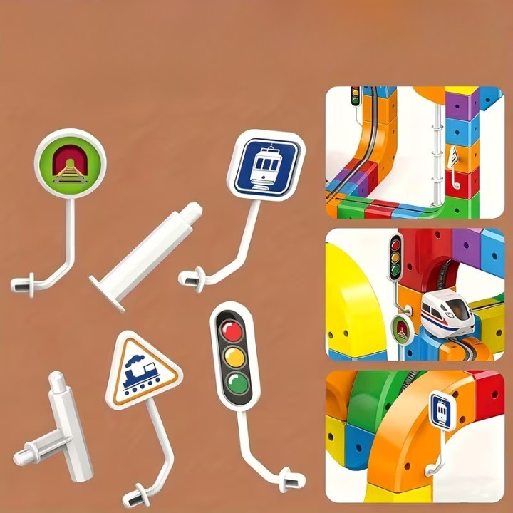 Marble Run Set Magnetic Levitating Train Over 50 Layouts