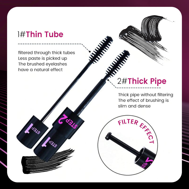Mascara 2-In-1 Dual Wands Lengthening & Volumizing