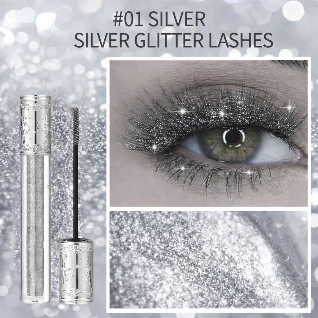 Mascara Instant Curl Waterproof Glitter Finish