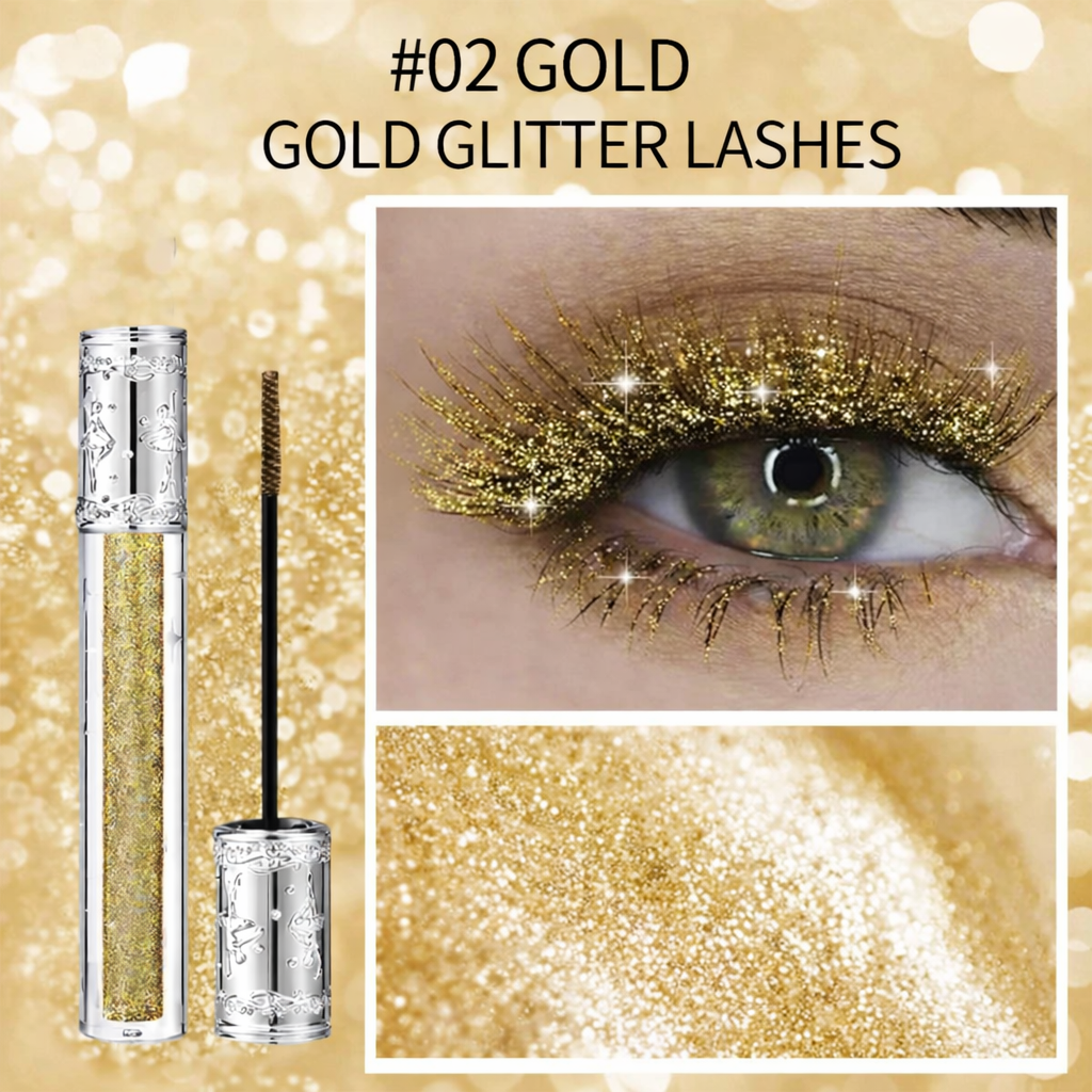 Mascara Instant Curl Waterproof Glitter Finish