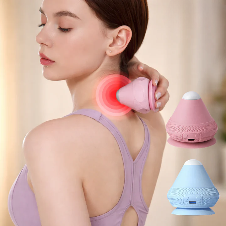 Massage Ball Suction Cup Heat & Vibration USB Rechargeable