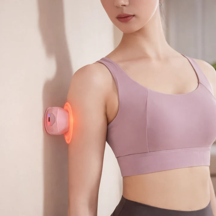 Massage Ball Suction Cup Heat & Vibration USB Rechargeable